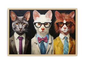 Modern Animal with Glasses   Art Print