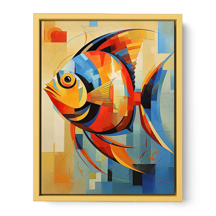 Fish Modern Art Painting  Streched canvas