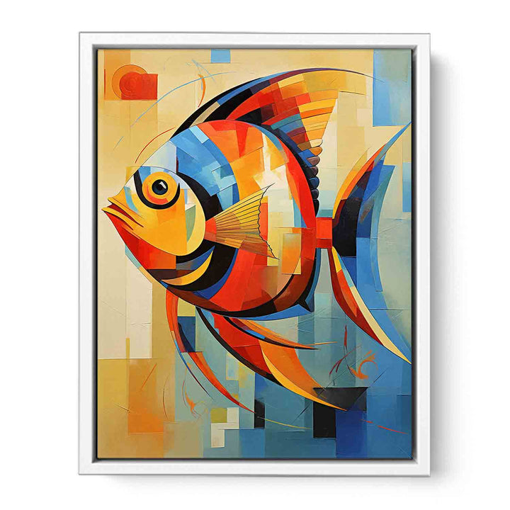Fish Modern Art Painting Framed Print