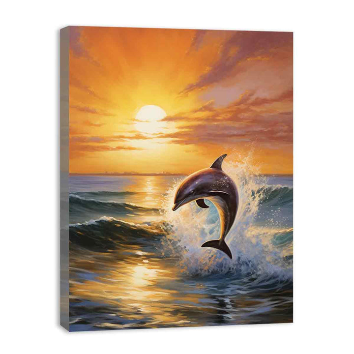 Modern Dolphin Painting