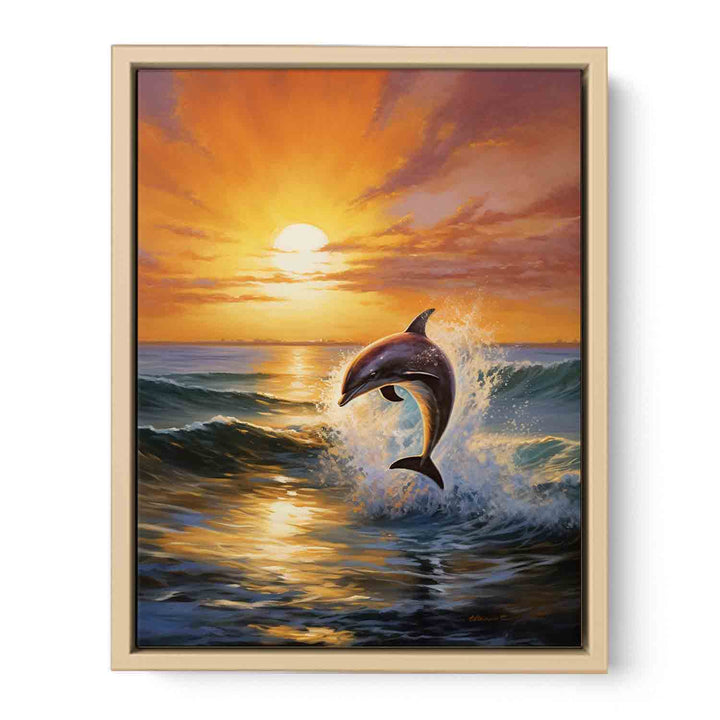 Modern Dolphin  Art Print