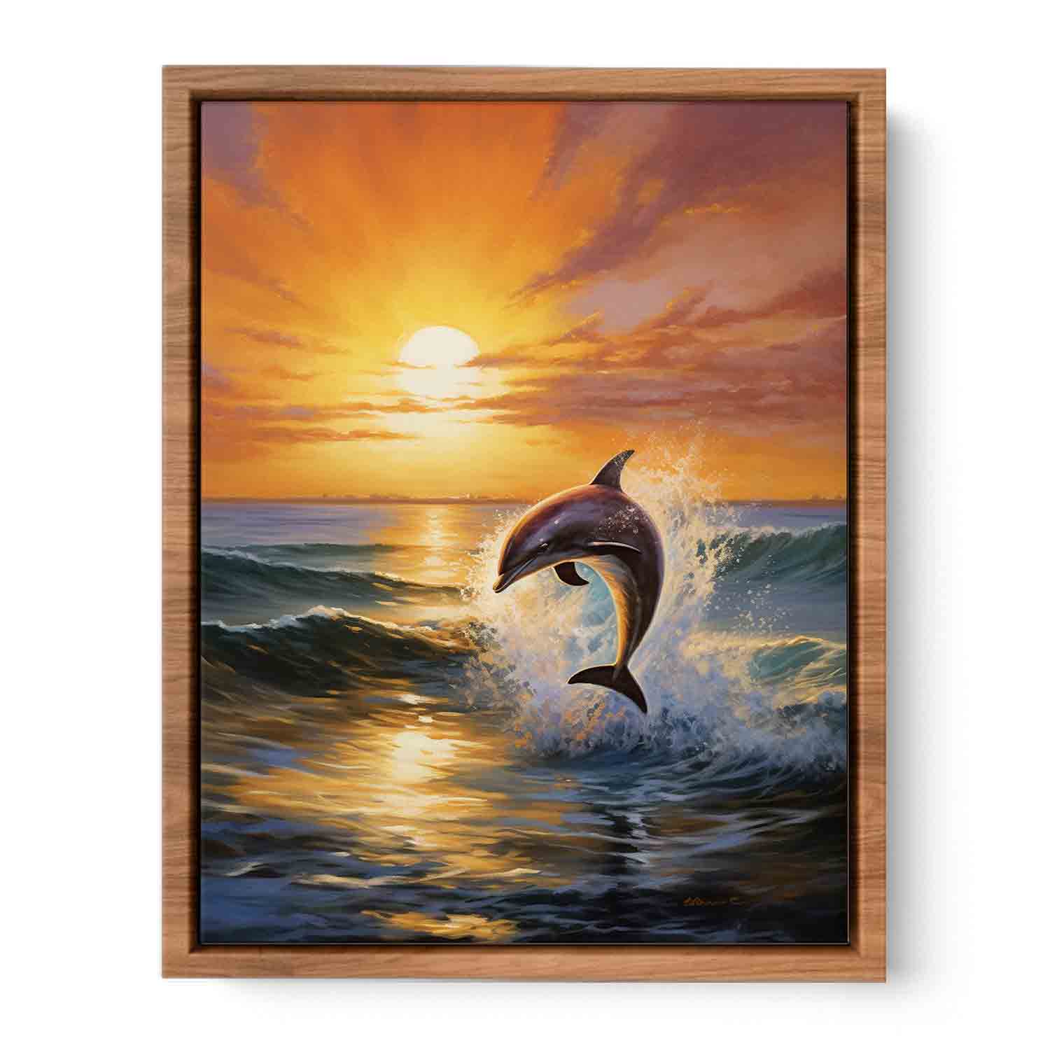 Modern Dolphin Poster
