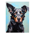 Modern Black Dog