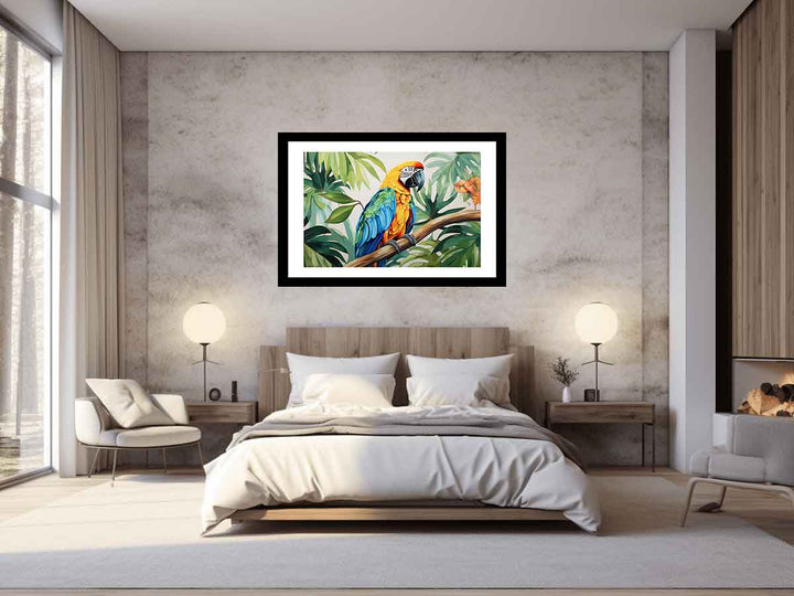 Modern Tropical Parrot  Painting