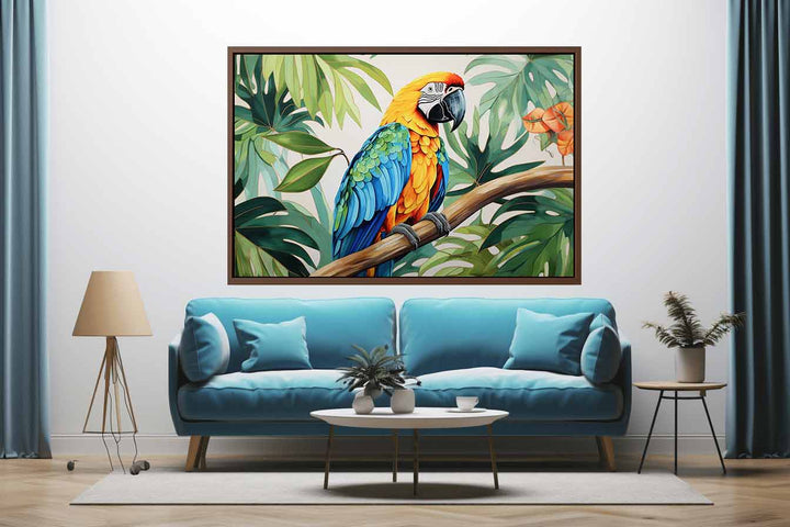 Modern Tropical Parrot  Painting