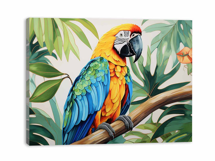 Modern Tropical Parrot  Painting