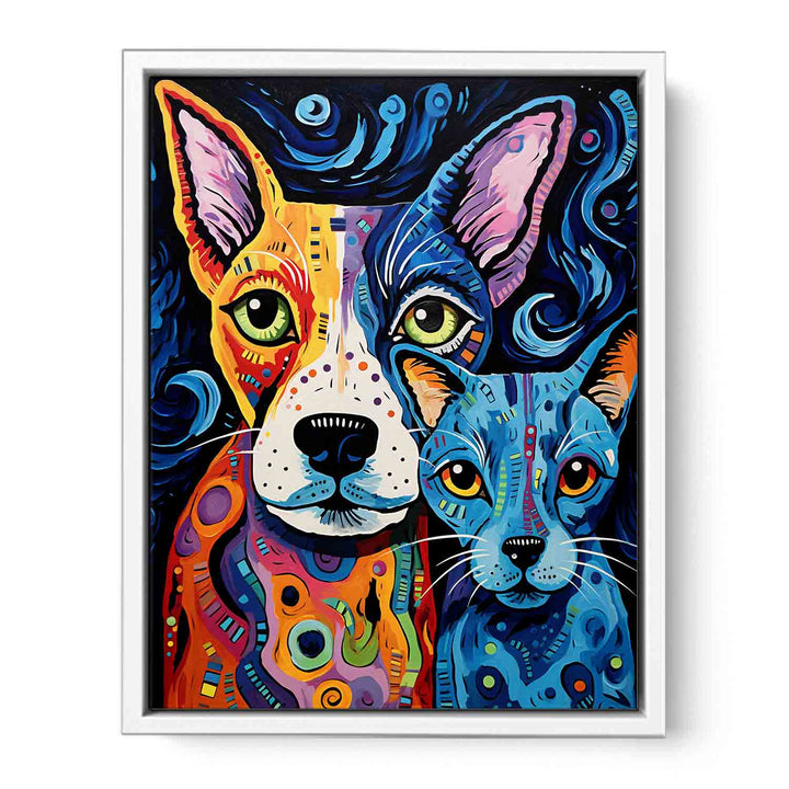 Modern  Dogs Framed Print