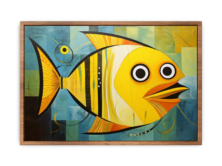 Modern Golden  Fish Art  Poster