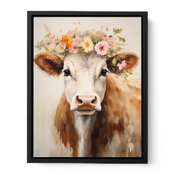Modern Cow   Canvas Print