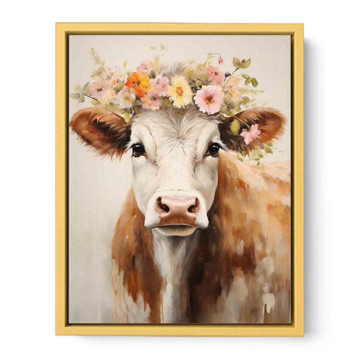 Modern Cow   Streched canvas