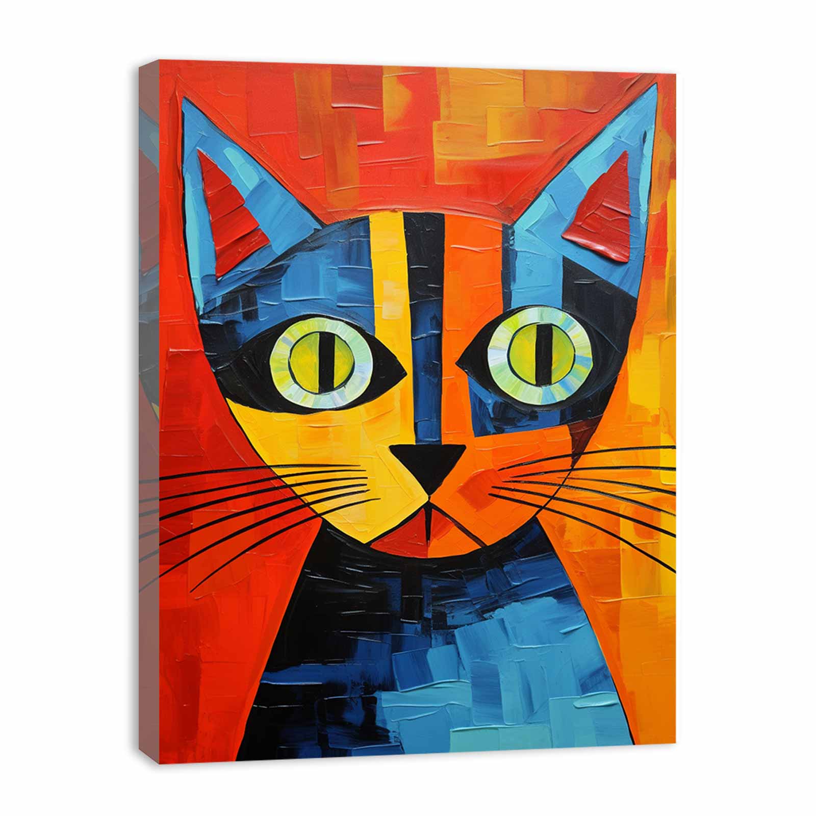 Cubism Cat Painting