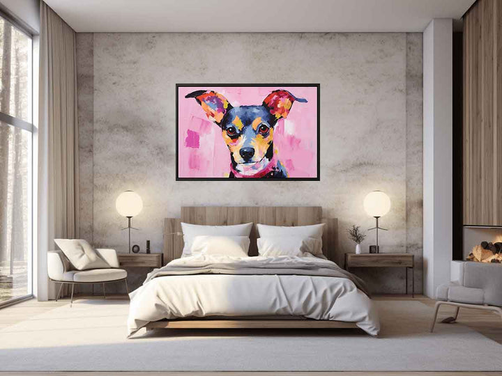 Pink Dog  Painting