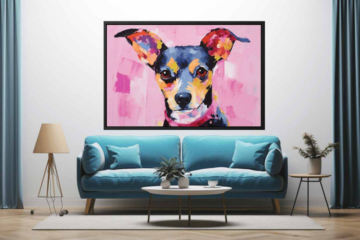 Pink Dog  Painting