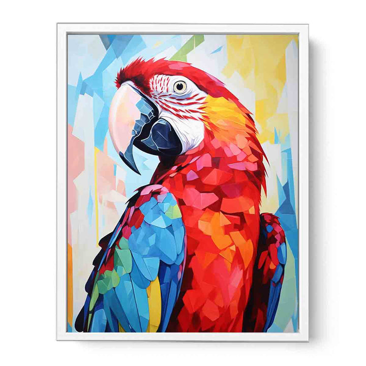 Tropical Parrot Framed Print