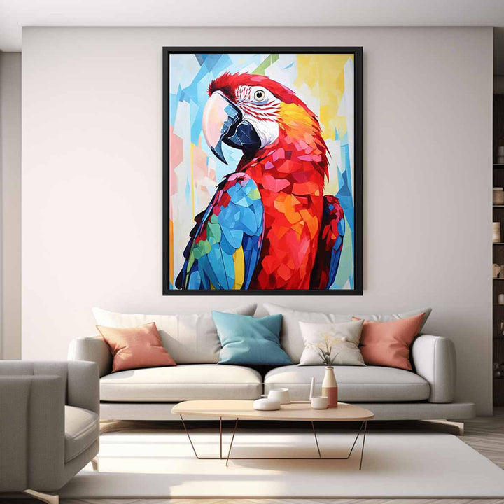 Tropical Parrot Painting