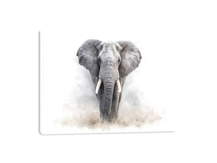 Modern Grey Elephant Art Painting