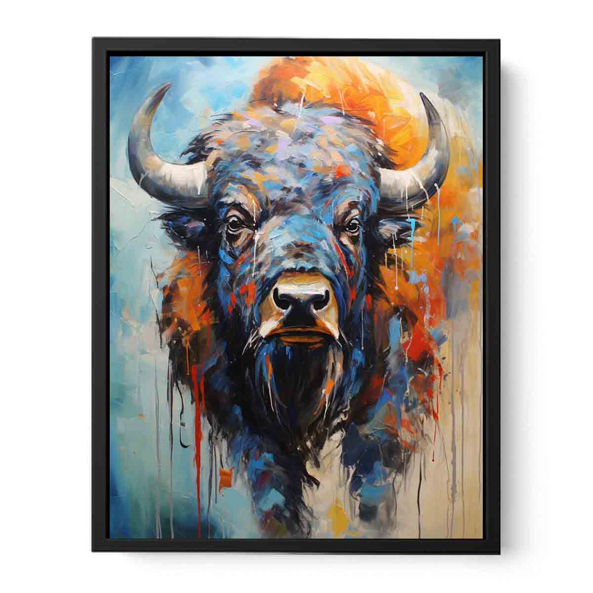 Modern Buffalo Art Painting 