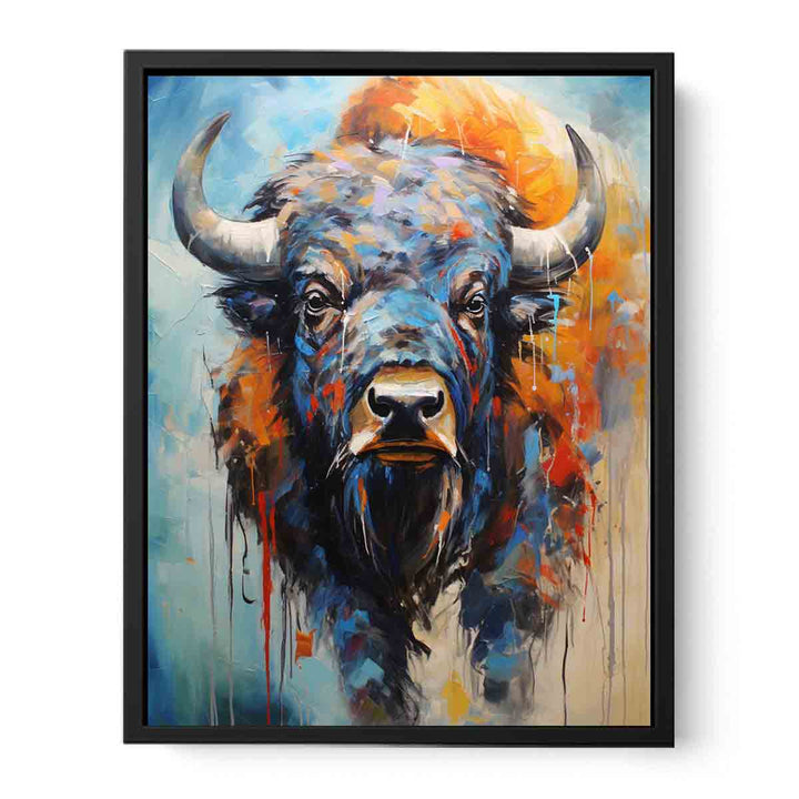 Modern Buffalo Art Painting 