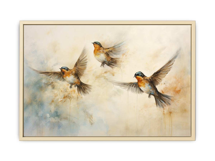Bird Modern Art Painting Framed Print
