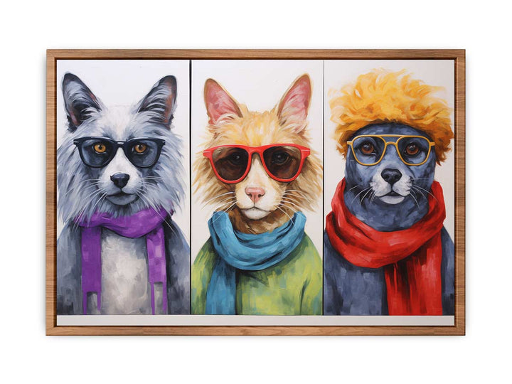 Animal with Glasses Poster