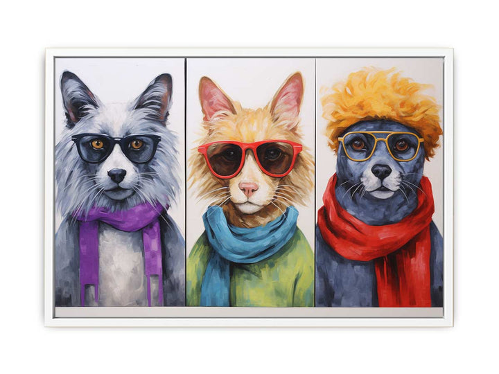 Animal with Glasses Framed Print