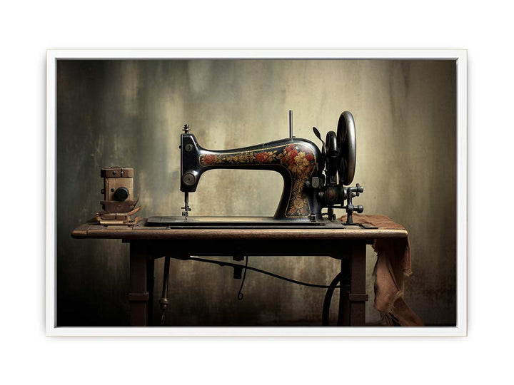 Cloth Machine Modern Art Painting Canvas Print
