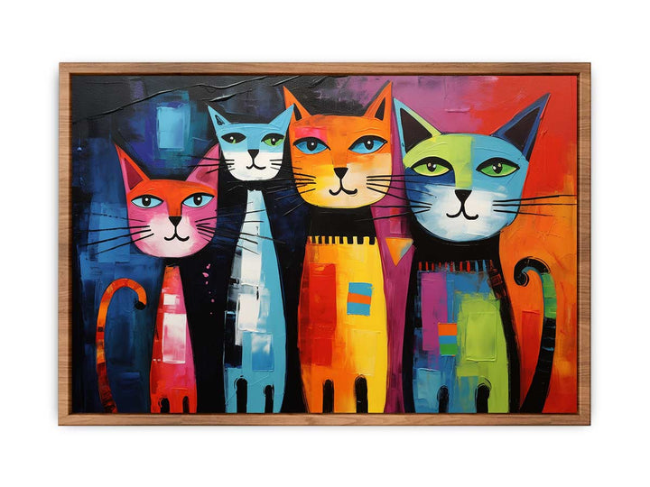 Cubist Cat Poster