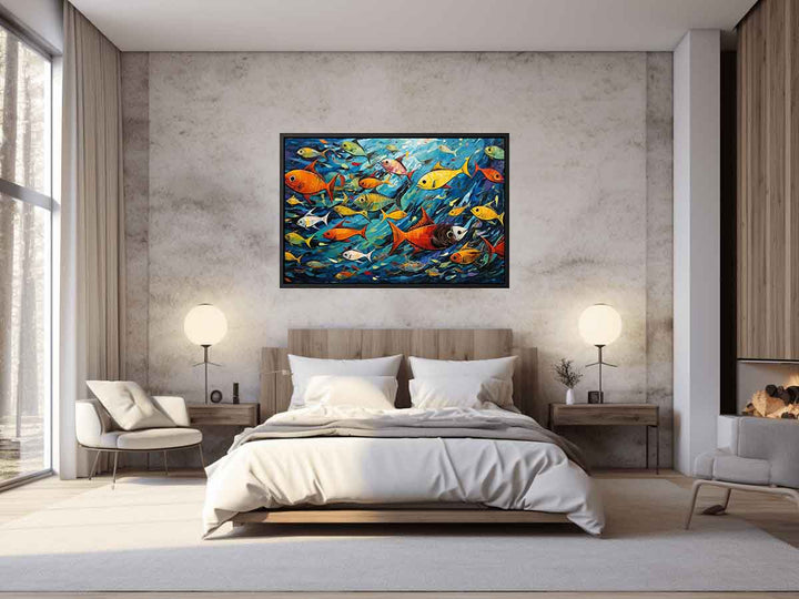 Fishes Modern Art Painting 