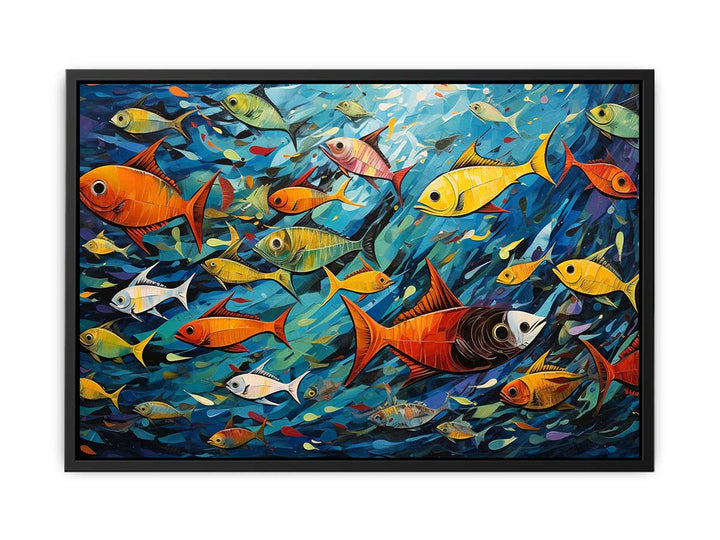 Fishes Modern Art Painting 