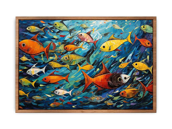Fishes Modern Art Painting 