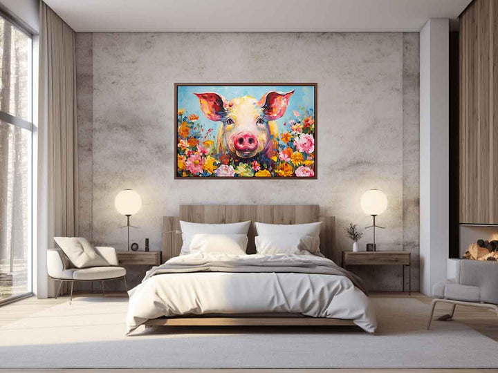 Pig Modern Art Painting 