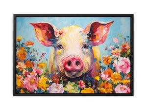 Pig Modern Art Painting  Canvas Print