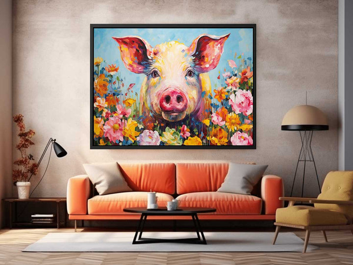 Pig Modern Art Painting 