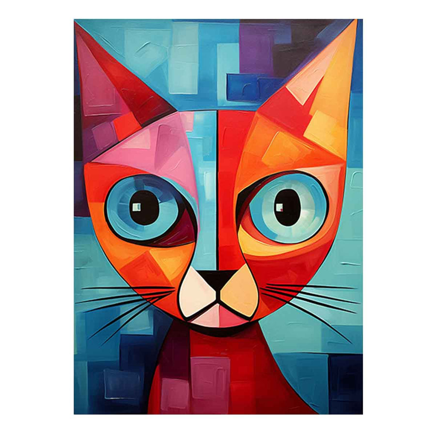 Modern Cubism Cat