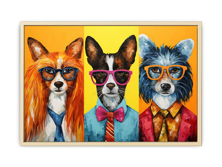 Modern Animals with Glasses  Art Print