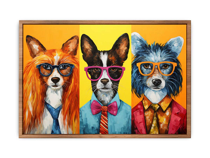 Modern Animals with Glasses Poster