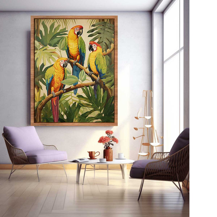 Tropical  Parrotsg Painting