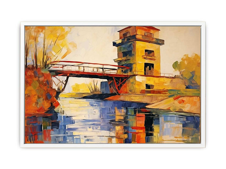 Building Modern Art Painting  Framed Print