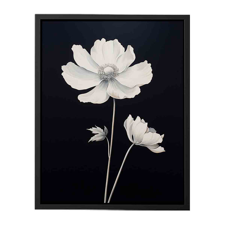 White  Flower Painting   Canvas Print
