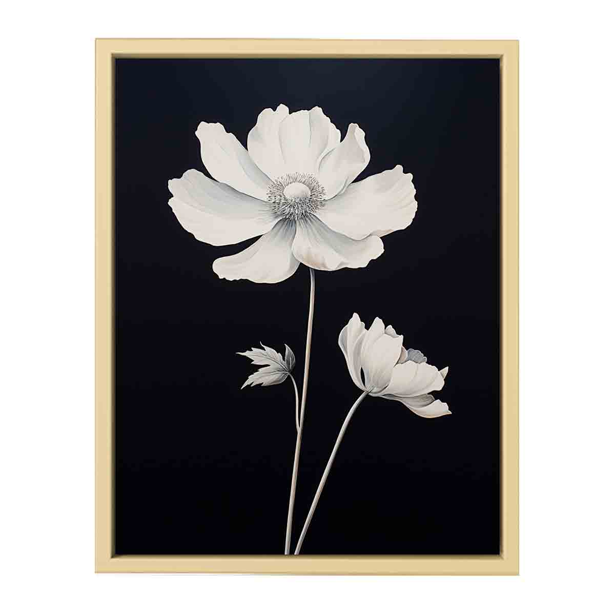White  Flower Painting   Art Print