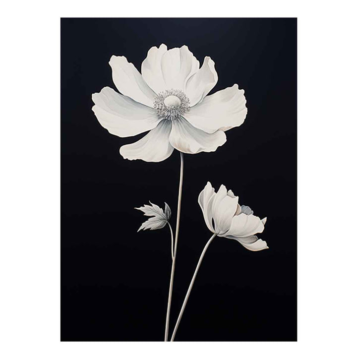 White  Flower Painting
