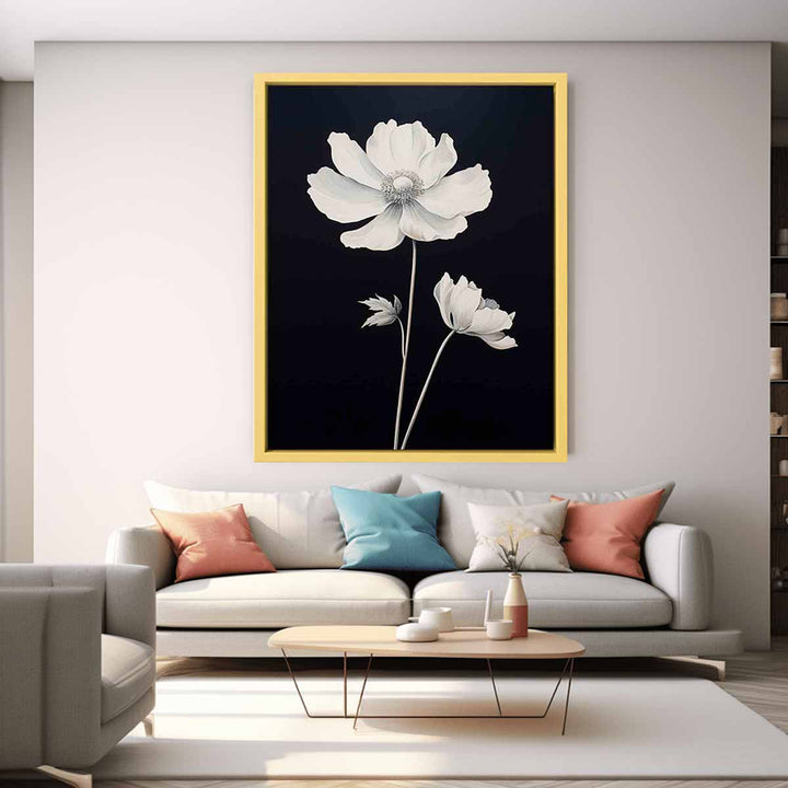 White  Flower Painting