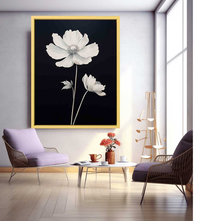 White  Flower Painting