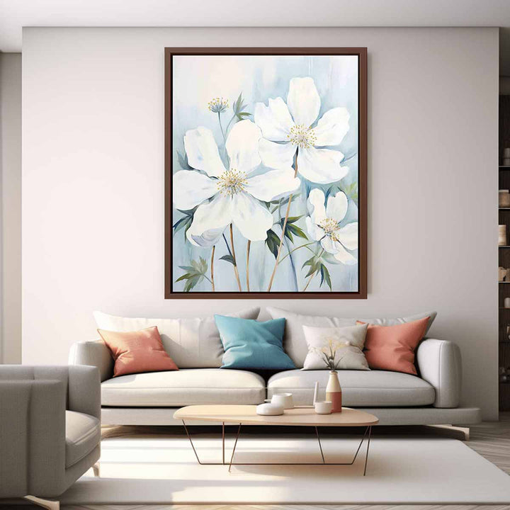 White Flowers Painting