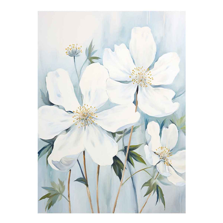 White Flowers Painting