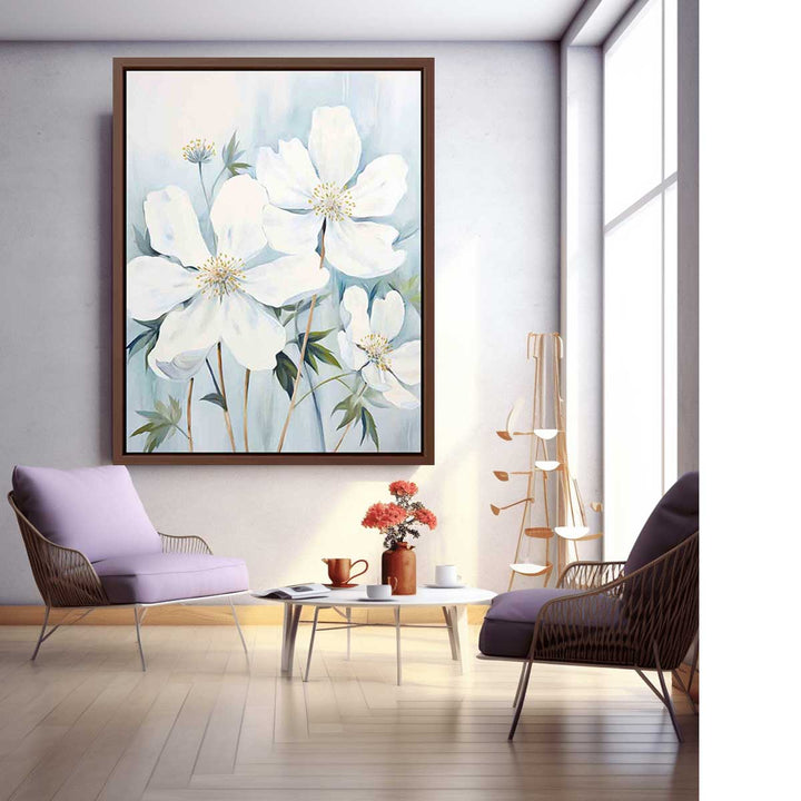 White Flowers Painting