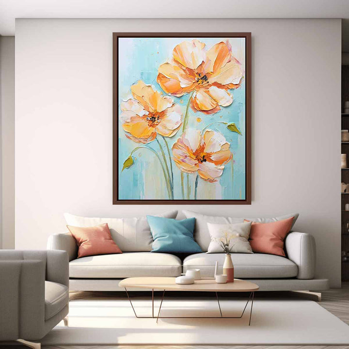 Sepia Bloom Painting