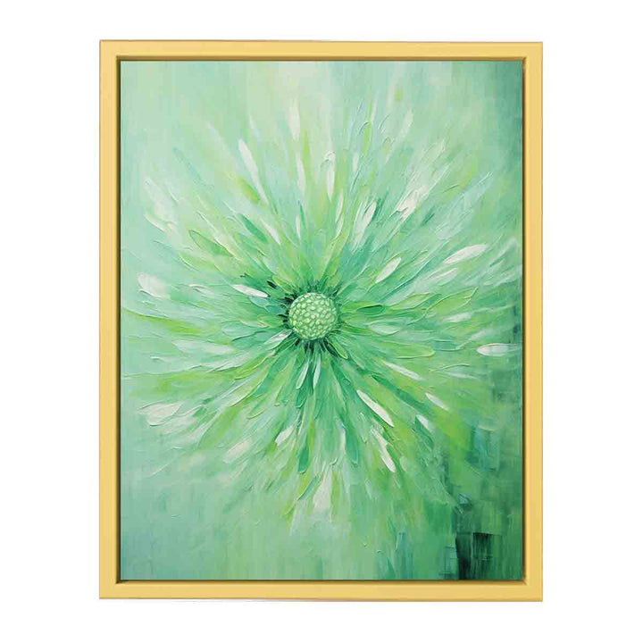 Green Bloom  Streched canvas