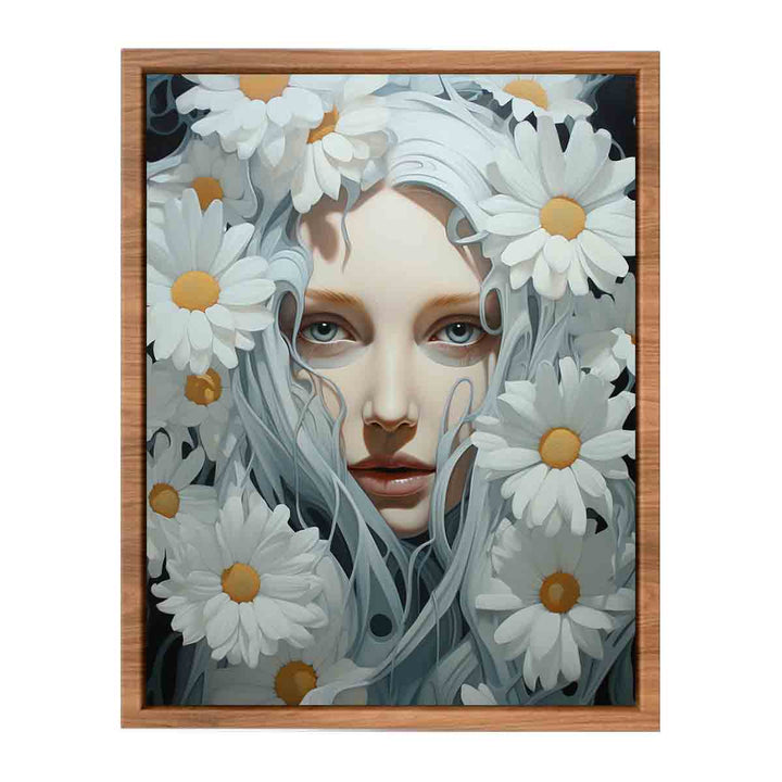 Flower Painting White 
