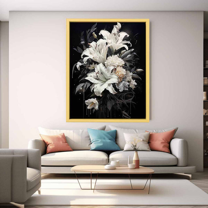 White Flowers Painting